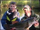 Captain Mitch holding fish